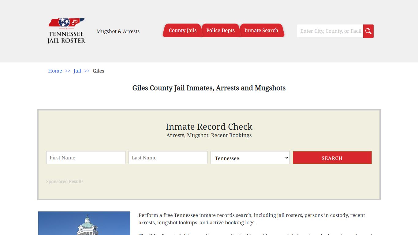 Giles County Jail Inmates, Arrests and Mugshots - Jail Roster Search