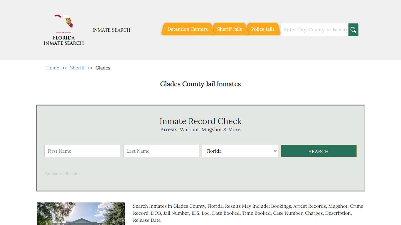 Glades County Jail Inmates | Florida Inmate Search