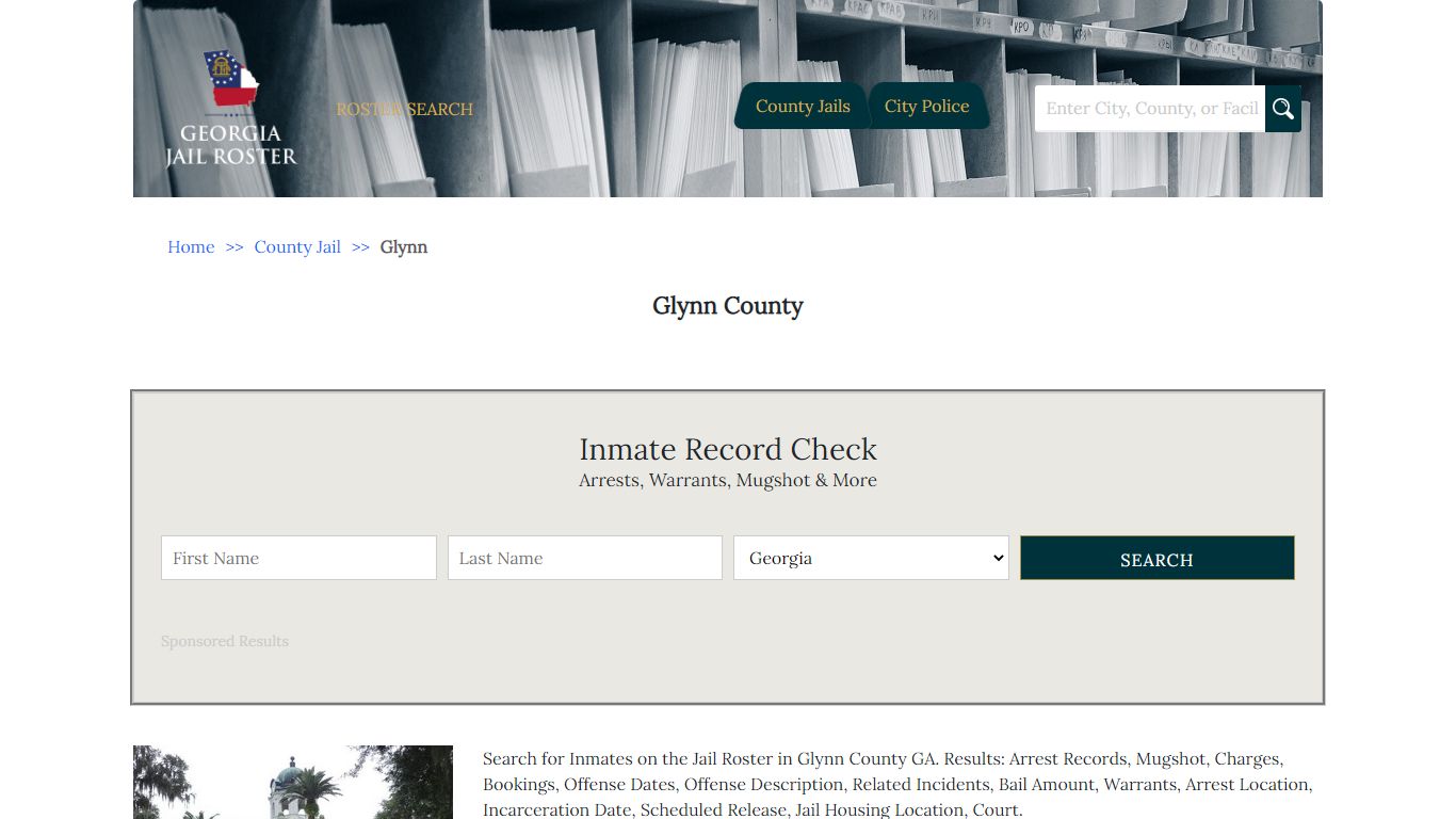 Glynn County | Georgia Jail Inmate Search