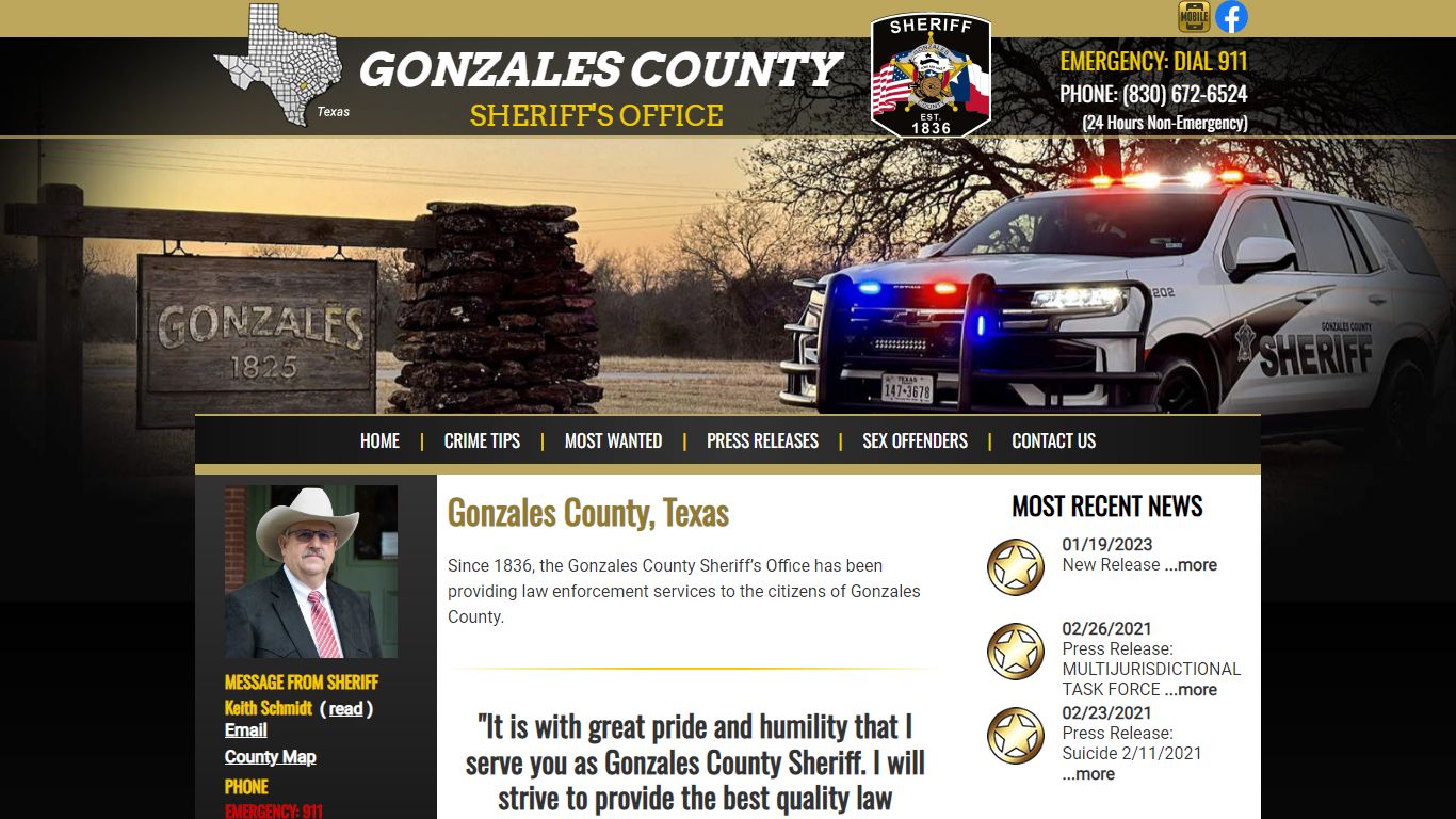 Gonzales County TX Sheriff's Office