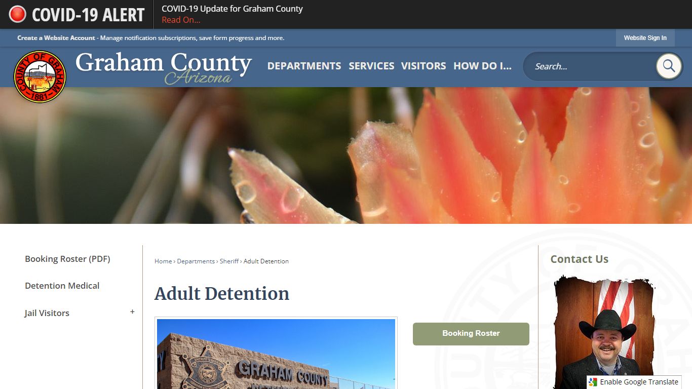 Adult Detention | Graham County, AZ