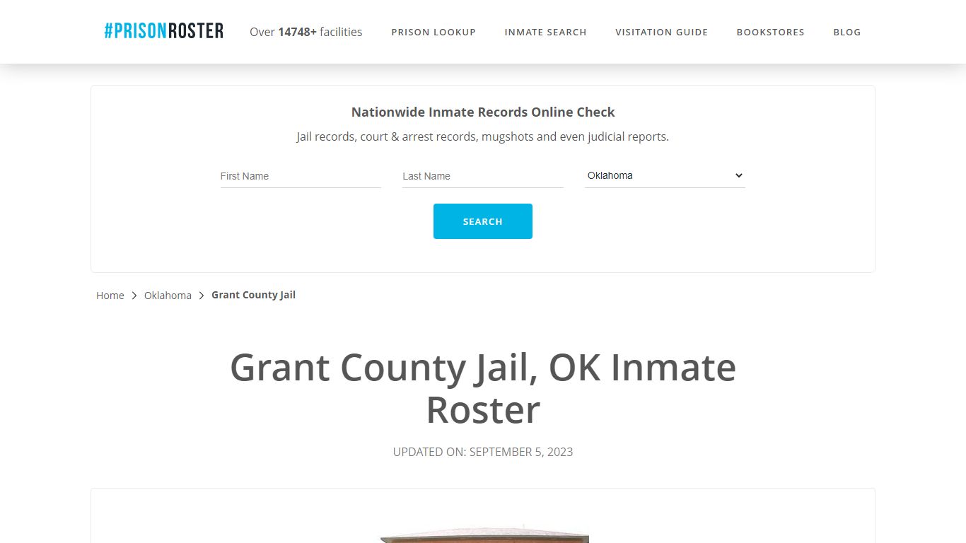 Grant County Jail, OK Inmate Roster - Prisonroster