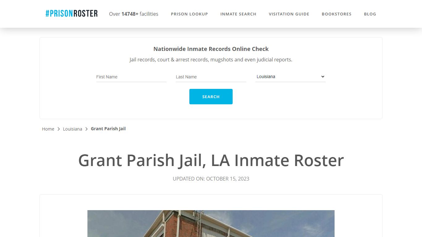 Grant Parish Jail, LA Inmate Roster - Prisonroster