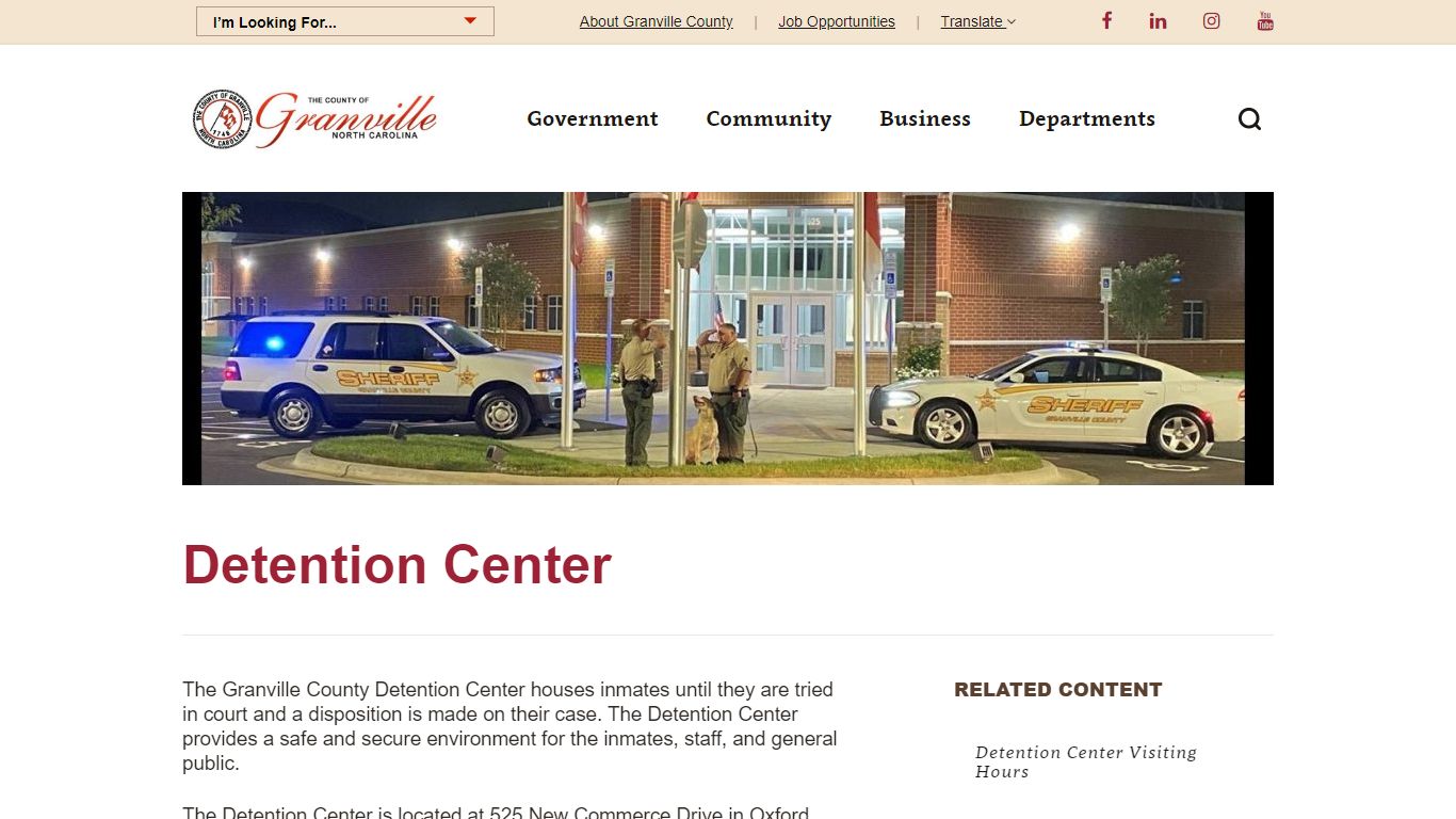 Detention Center - Granville County