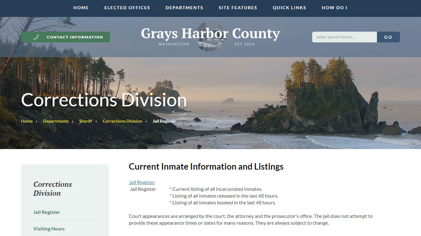 Corrections Division - Grays Harbor