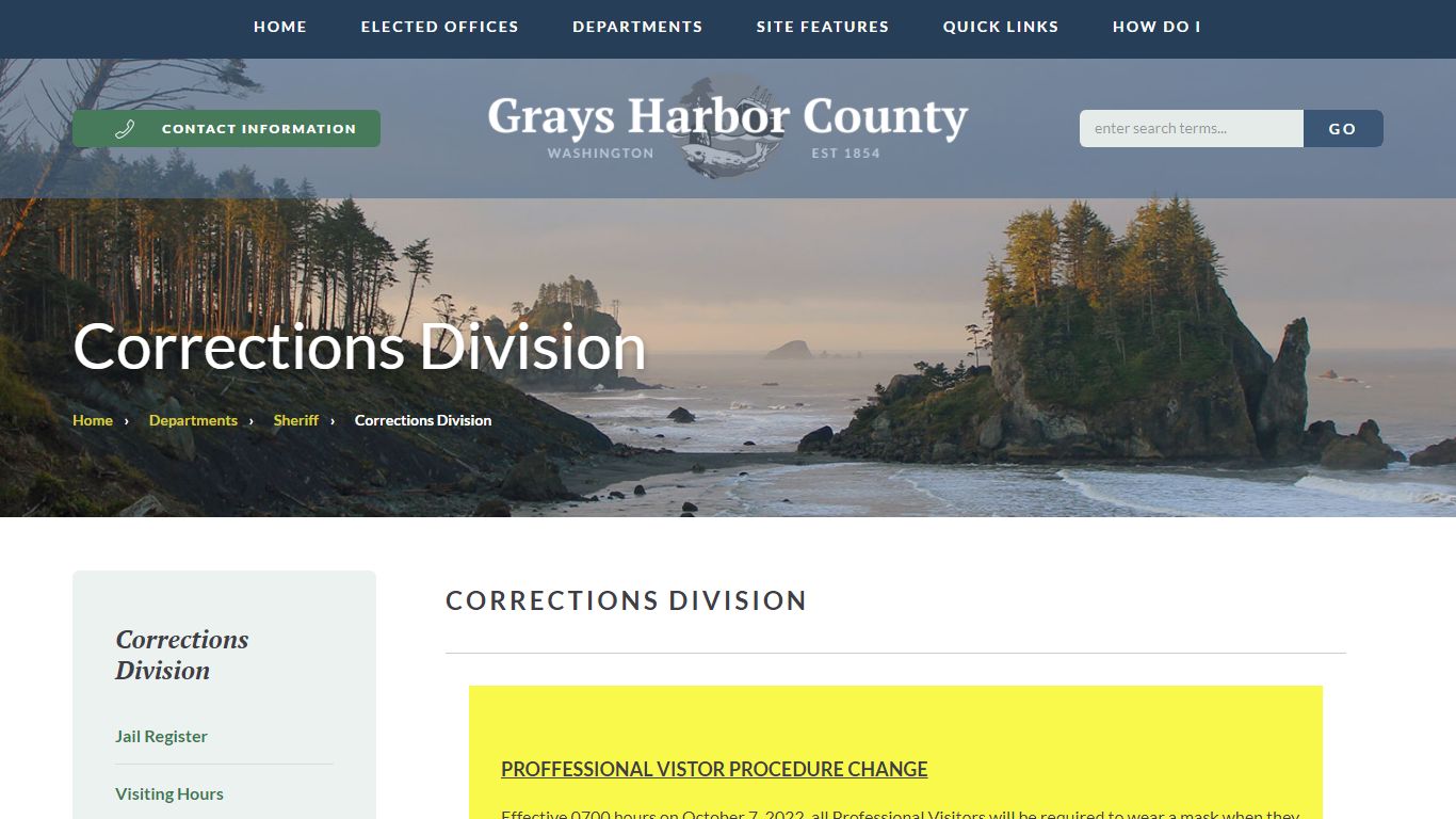 Corrections Division - Grays Harbor