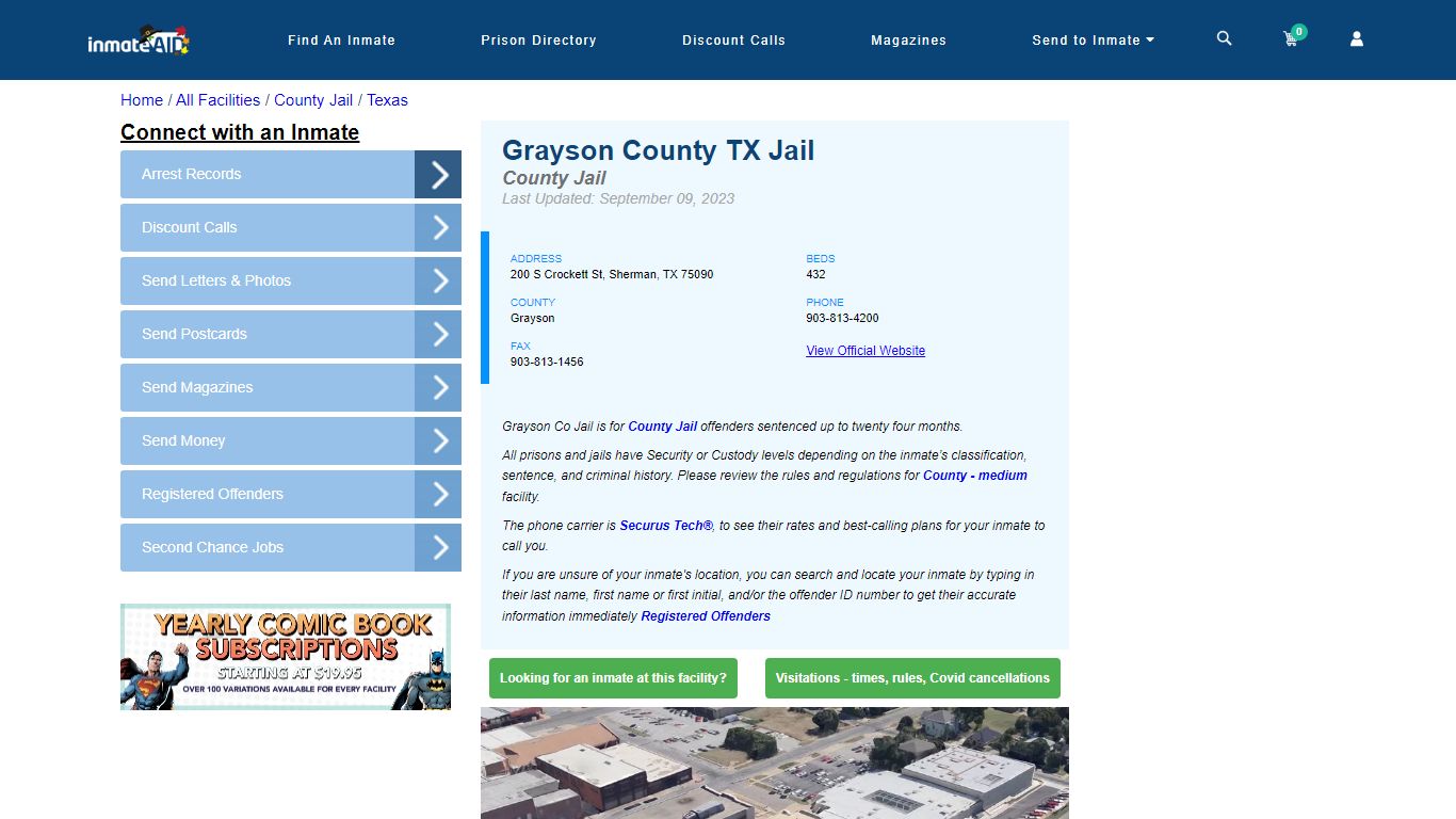 Grayson County TX Jail - Inmate Locator - Sherman, TX