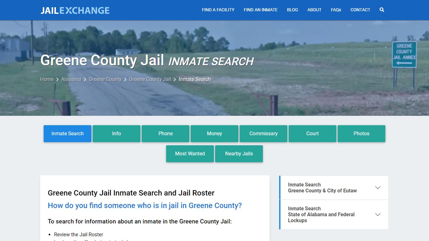 Inmate Search: Roster & Mugshots - Greene County Jail, AL
