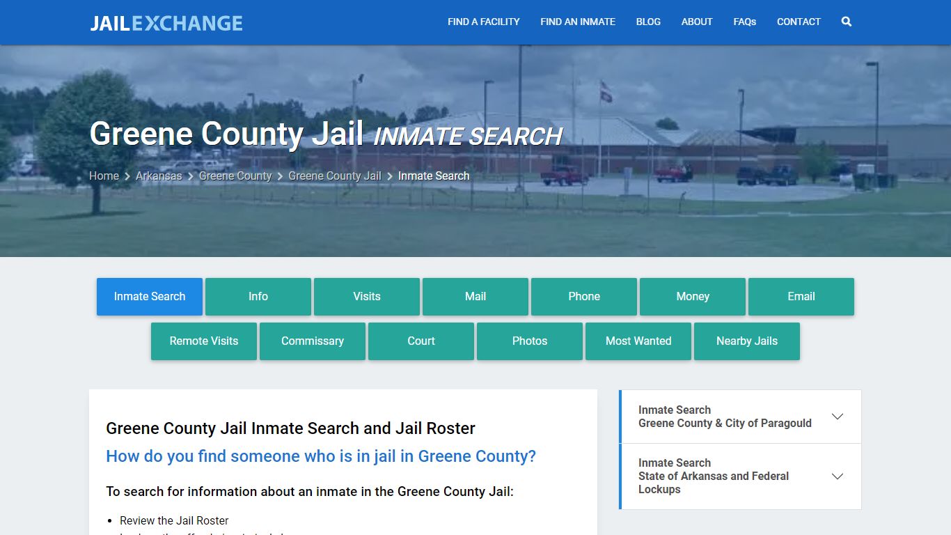 Inmate Search: Roster & Mugshots - Greene County Jail, AR - Jail Exchange