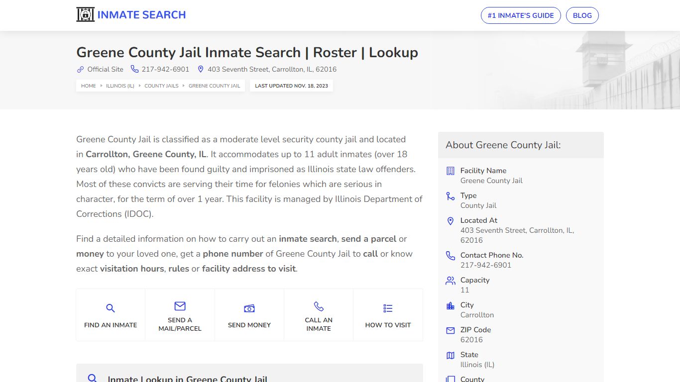 Greene County Jail Inmate Search | Roster | Lookup