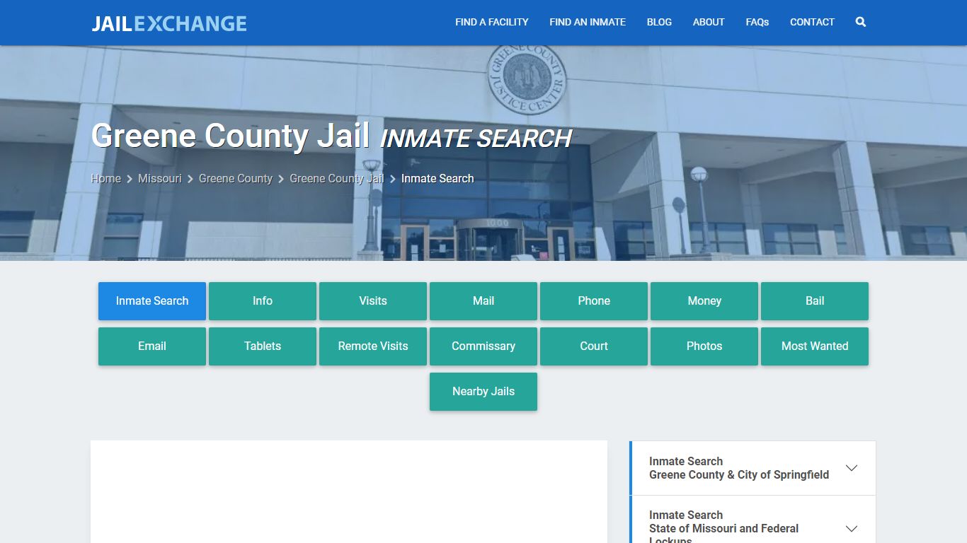 Inmate Search: Roster & Mugshots - Greene County Jail , MO - Jail Exchange