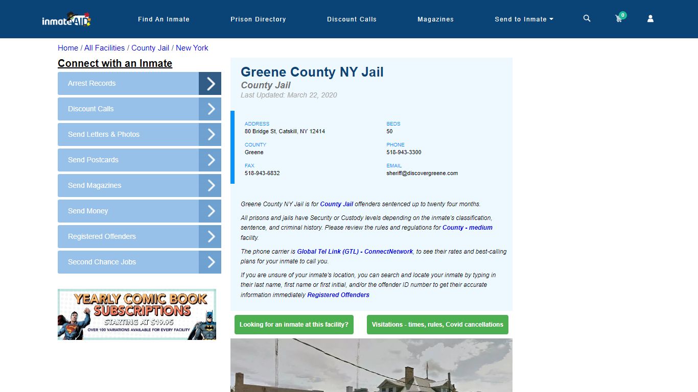 Greene County NY Jail - Inmate Locator - Catskill, NY