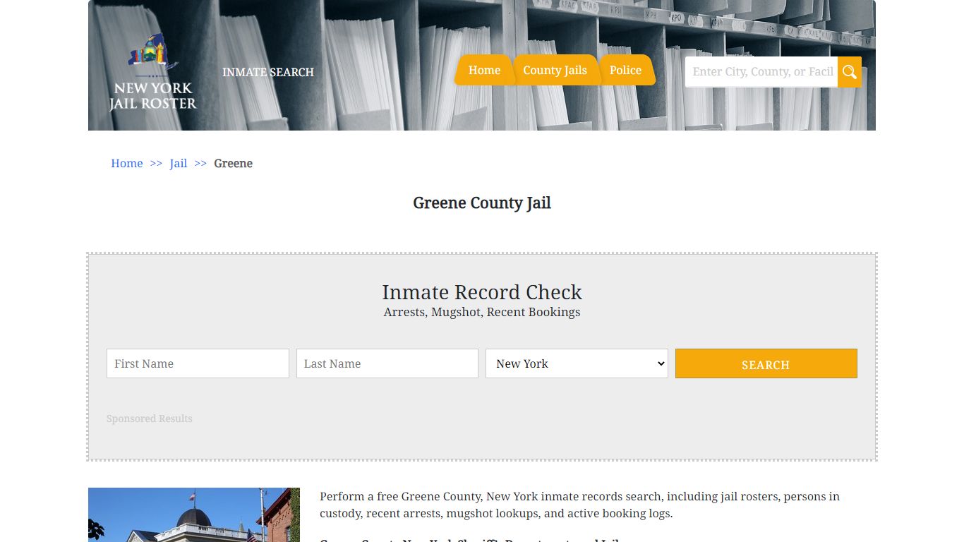 Greene County Jail | Jail Roster Search