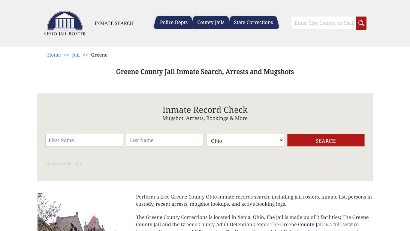 Greene County Jail Inmate Search, Arrests and Mugshots