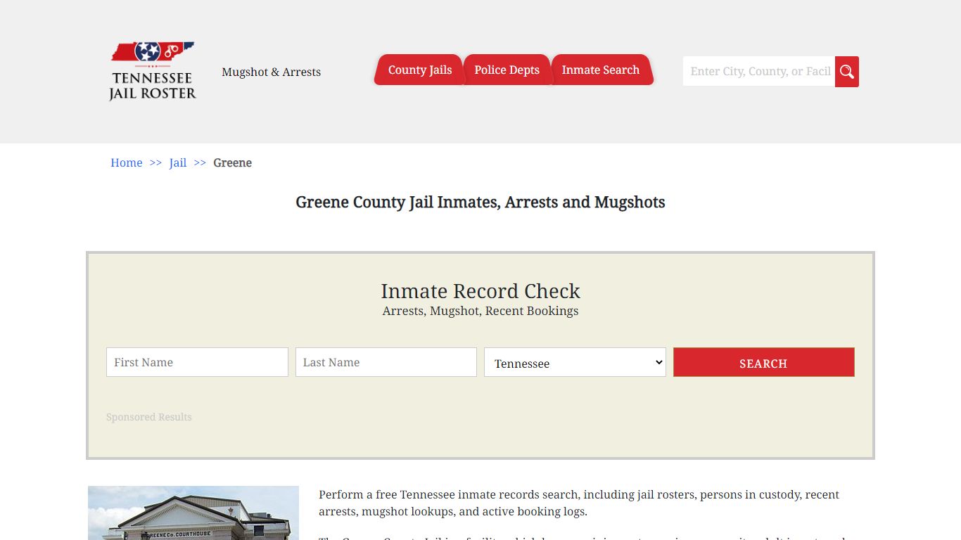 Greene County Jail Inmates, Arrests and Mugshots - Jail Roster Search