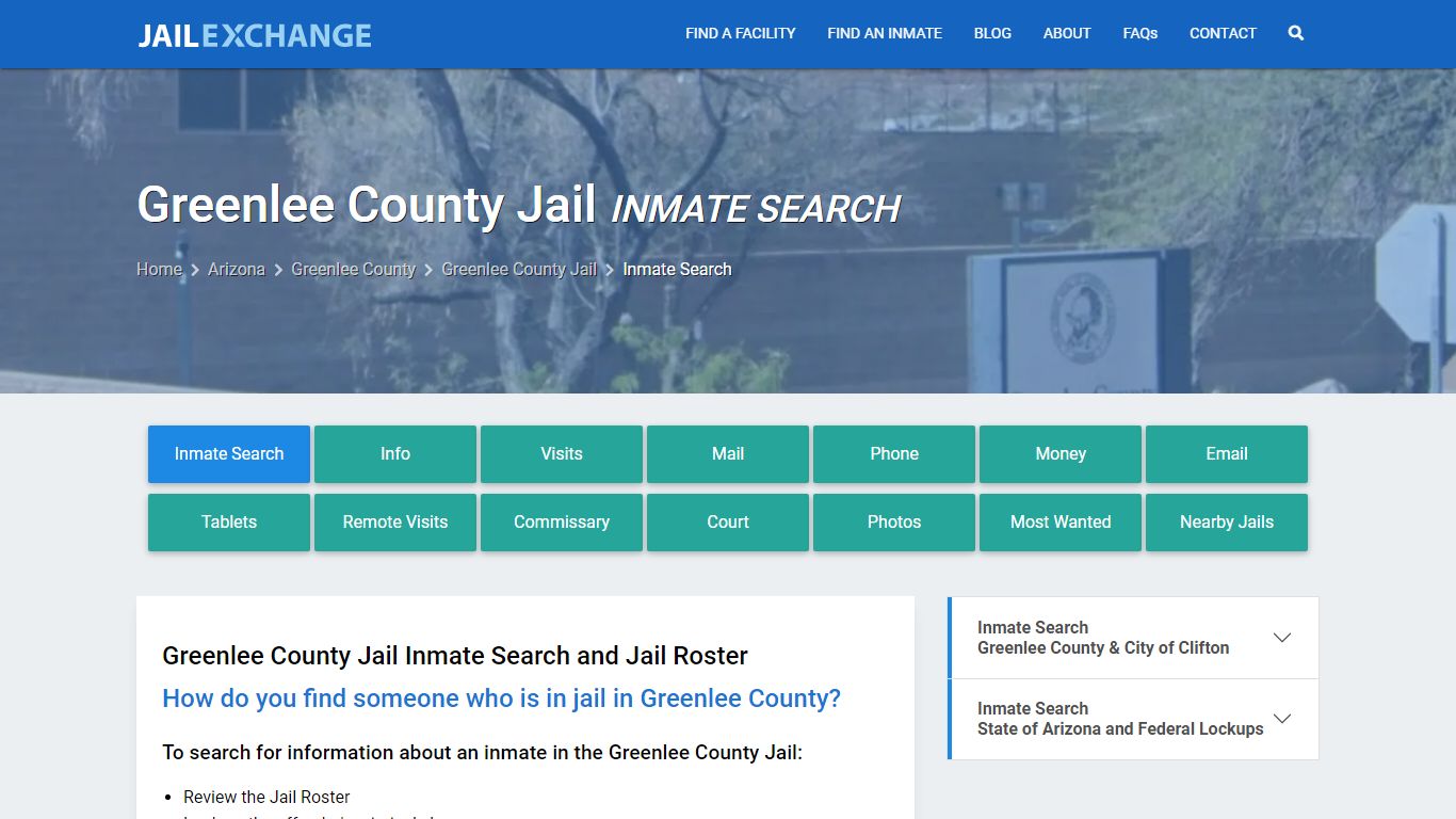 Inmate Search: Roster & Mugshots - Greenlee County Jail, AZ