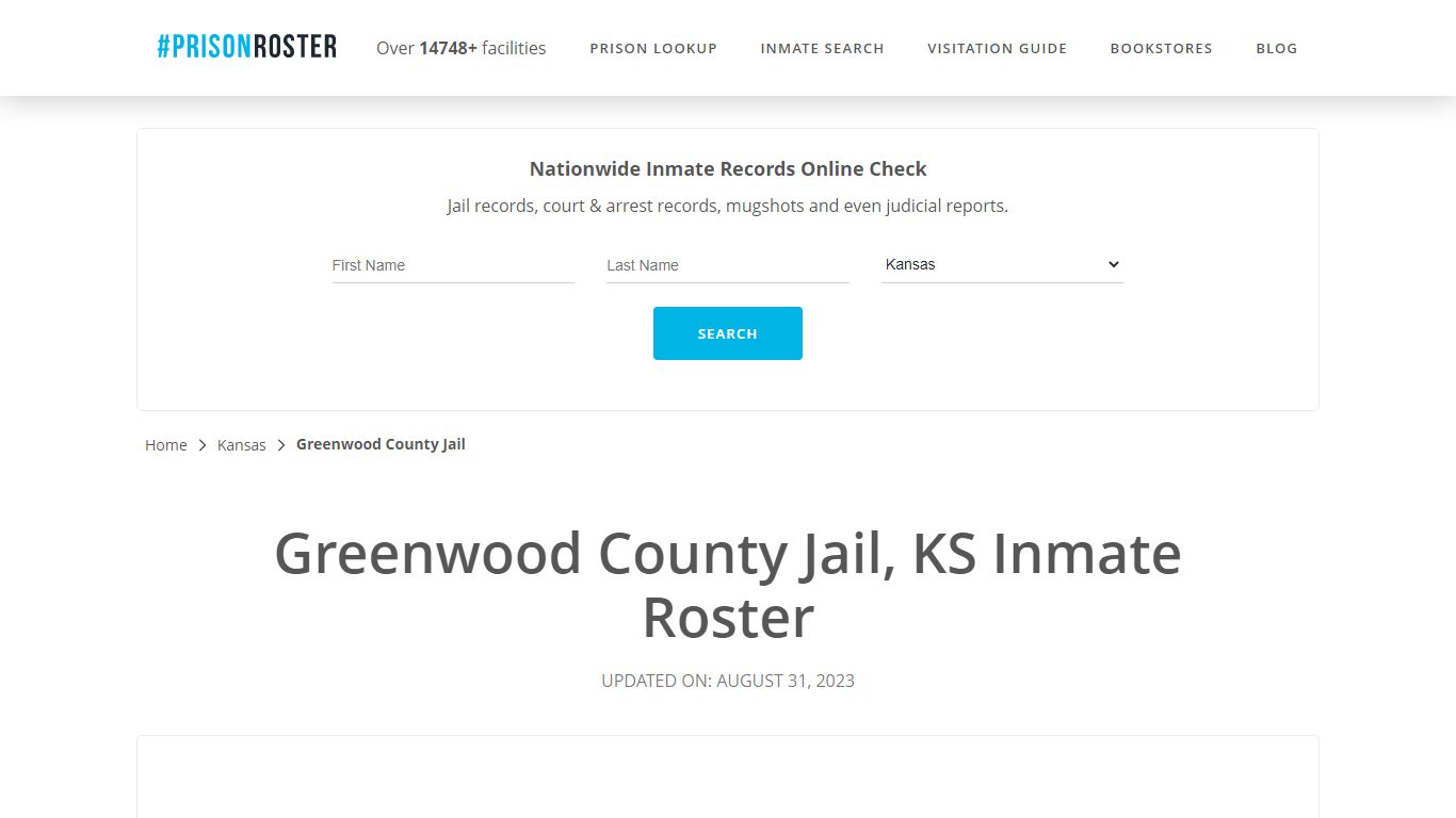 Greenwood County Jail, KS Inmate Roster - Prisonroster