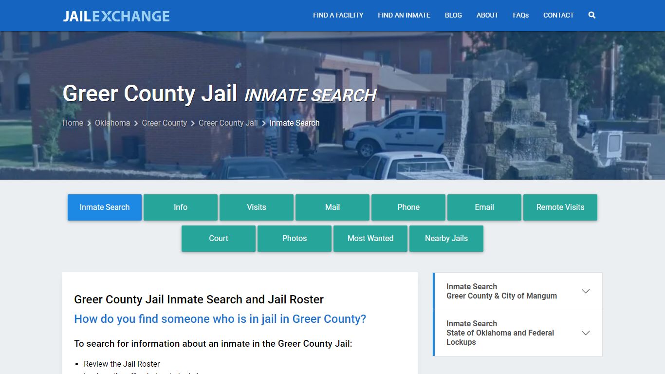 Inmate Search: Roster & Mugshots - Greer County Jail, OK