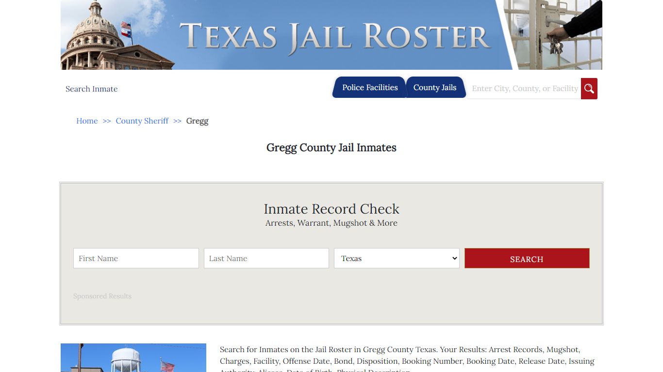 Gregg County Jail Inmates | Jail Roster Search
