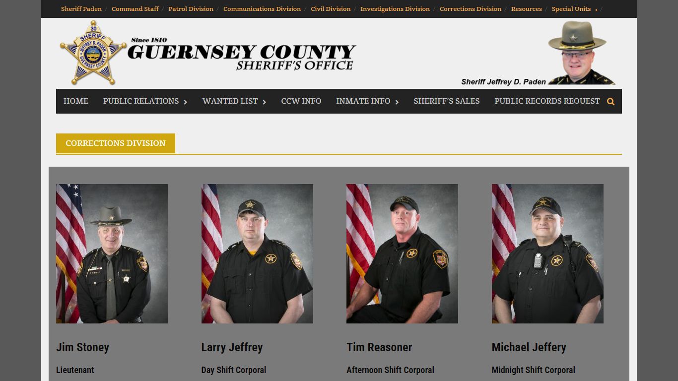 Corrections Division – Guernsey County Sheriff’s Office