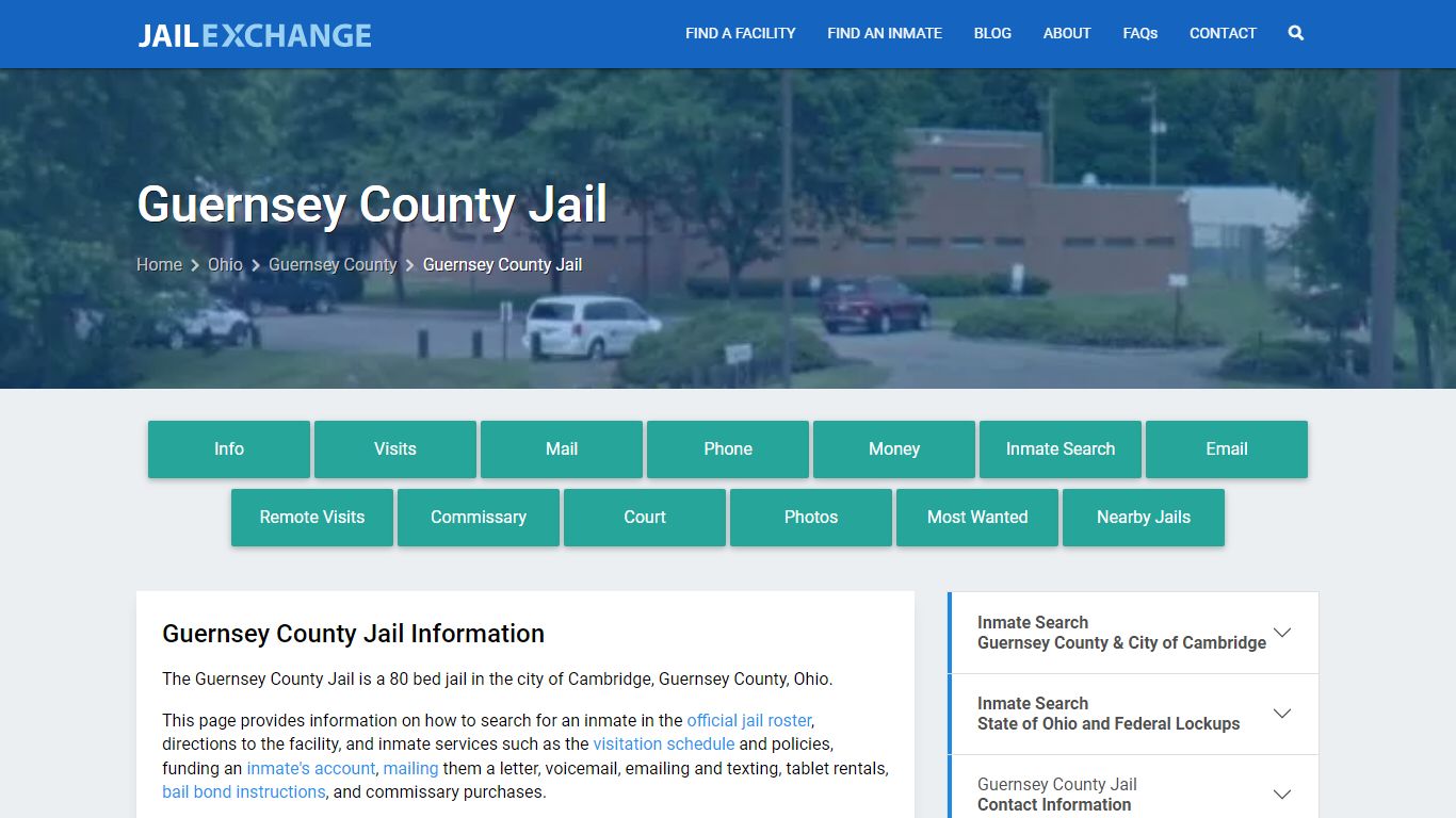 Guernsey County Jail, OH Inmate Search, Information