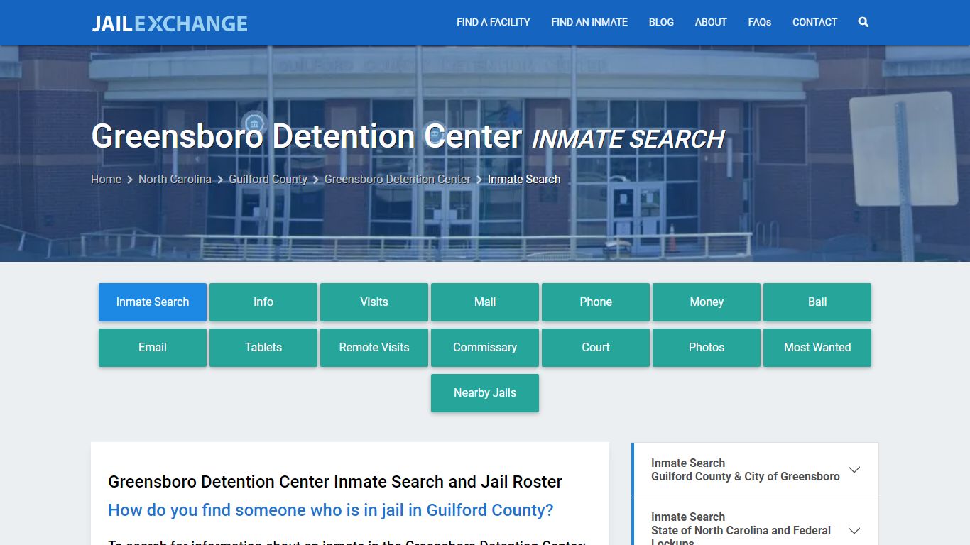 Greensboro Detention Center Inmate Search - Jail Exchange