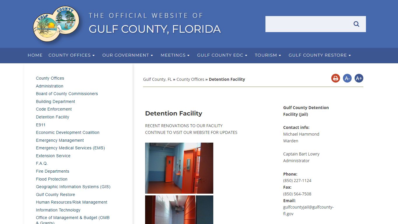 Detention Facility - Gulf County, FL