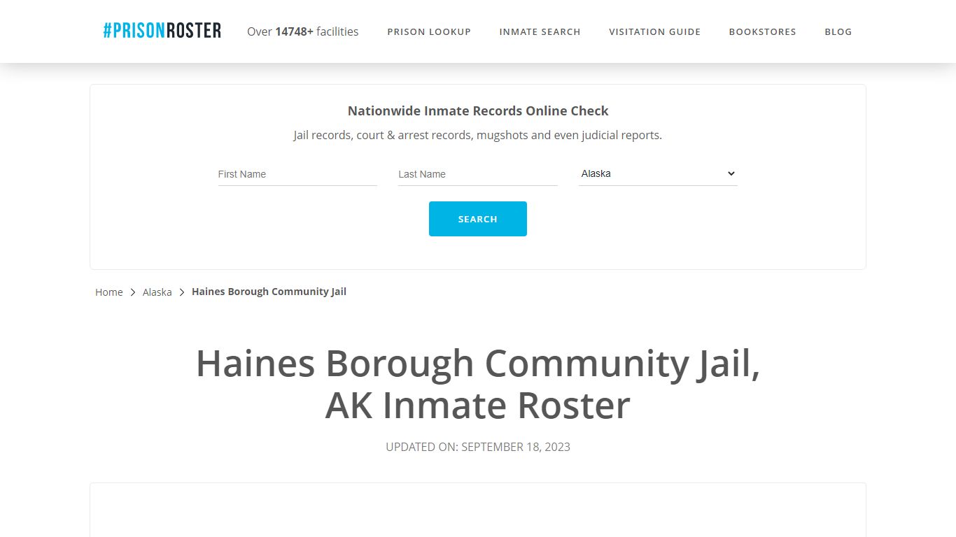 Haines Borough Community Jail, AK Inmate Roster - Prisonroster