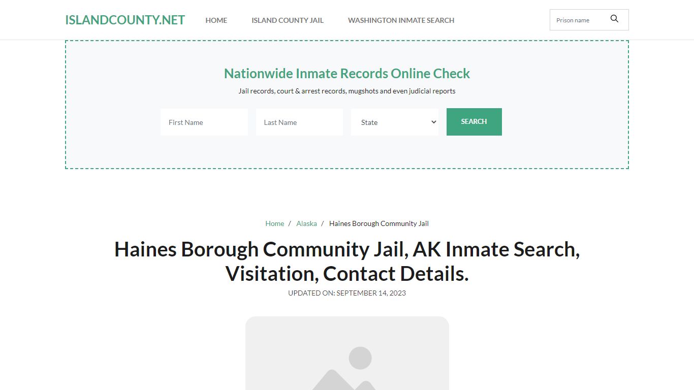 Haines Borough Community Jail, AK Inmate Roster Search, Visitations.