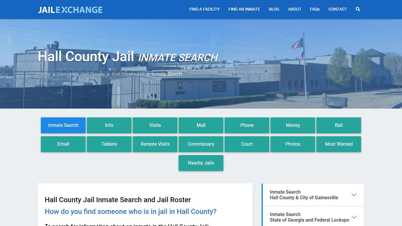 Inmate Search: Roster & Mugshots - Hall County Jail, GA
