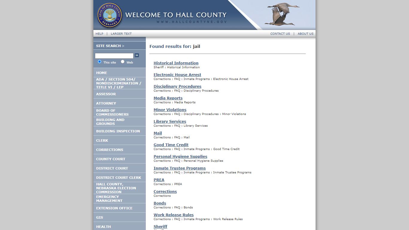 Hall County - Search