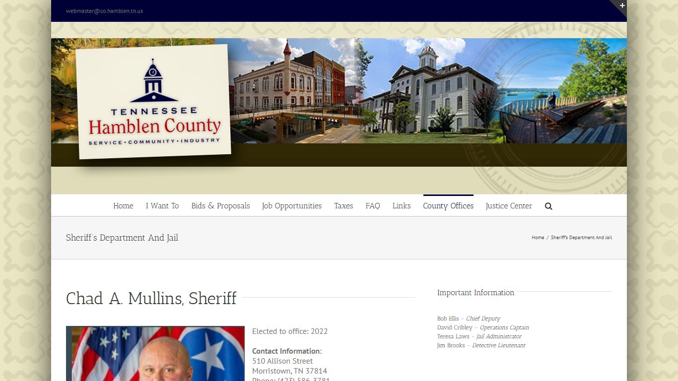 Sheriff’s Department And Jail - Hamblen County Government