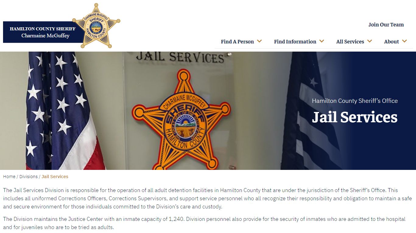 Jail Services - Hamilton County Sheriff's Office