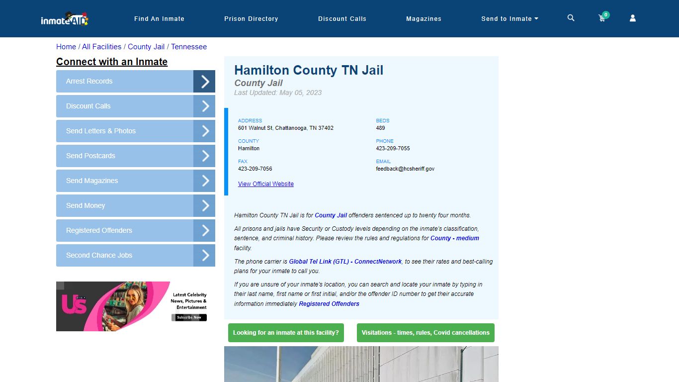 Hamilton County TN Jail - Inmate Locator - Chattanooga, TN