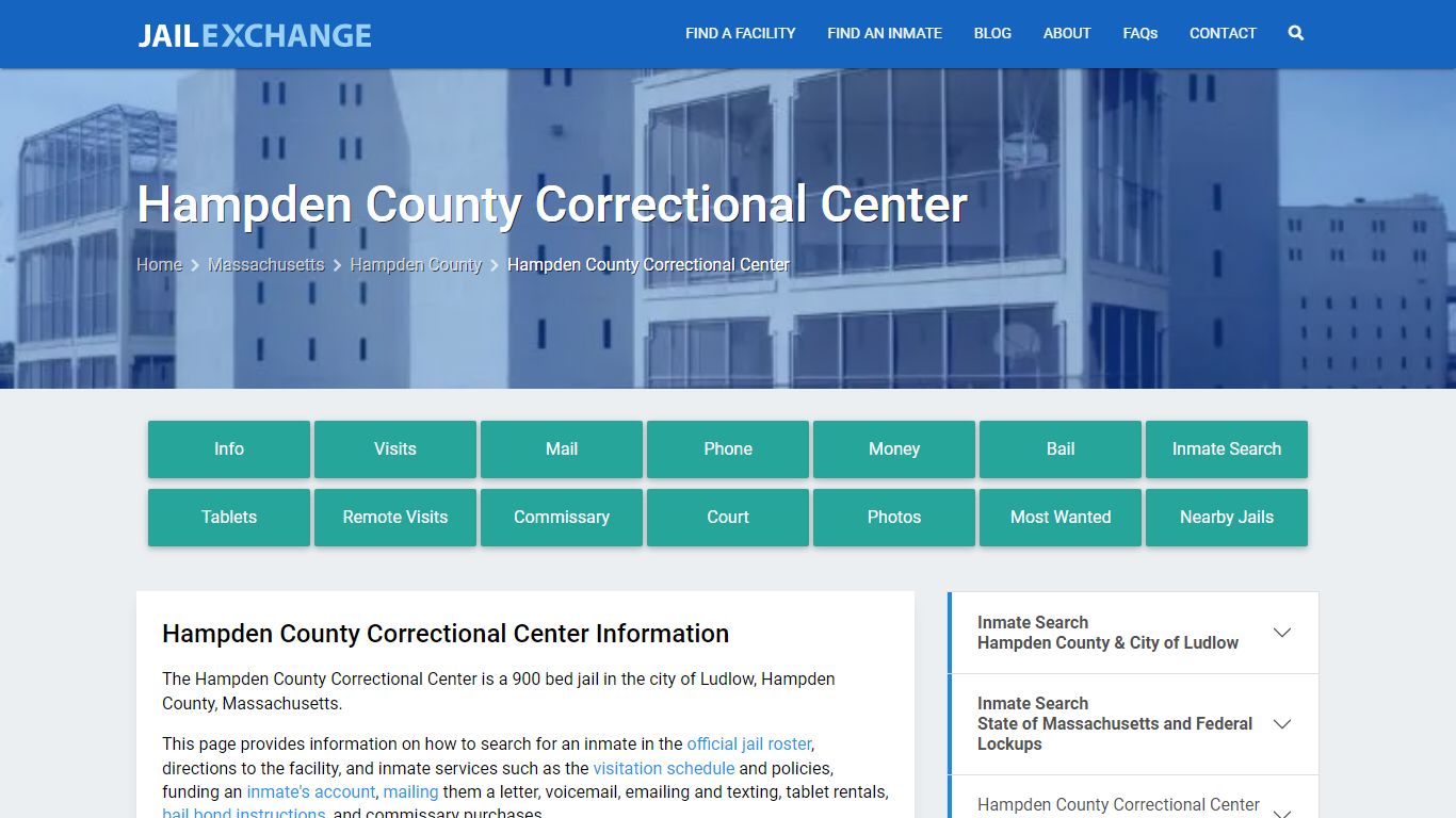 Hampden County Correctional Center - Jail Exchange