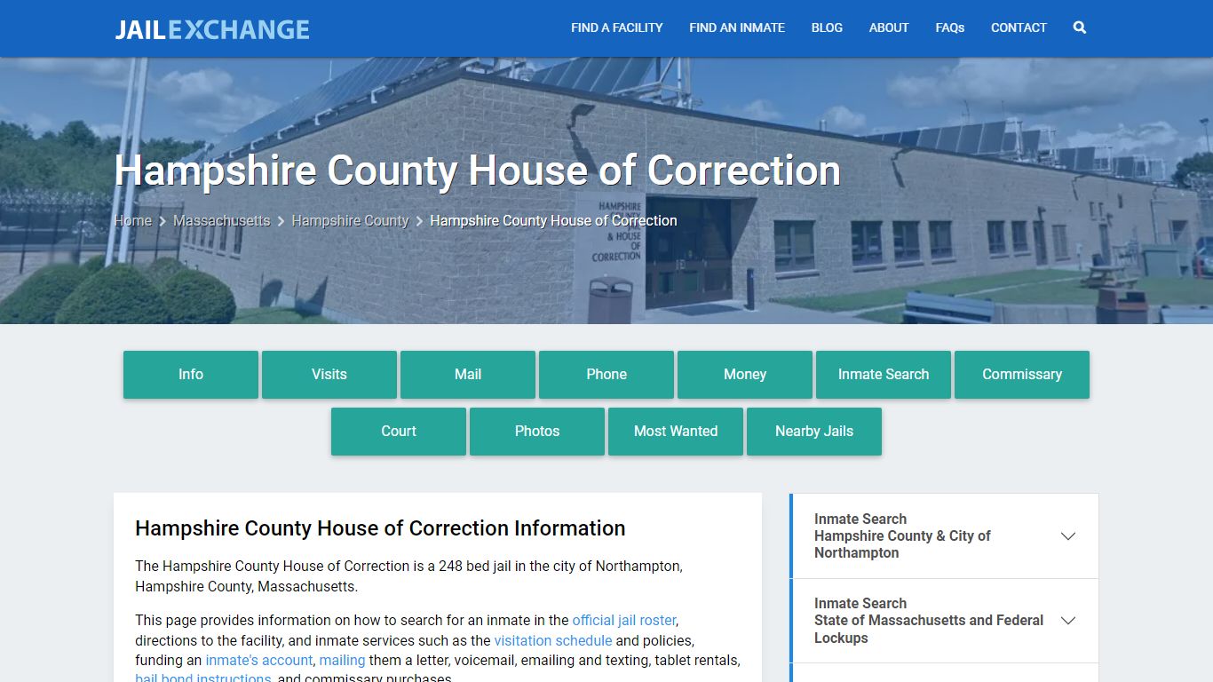 Hampshire County House of Correction - Jail Exchange
