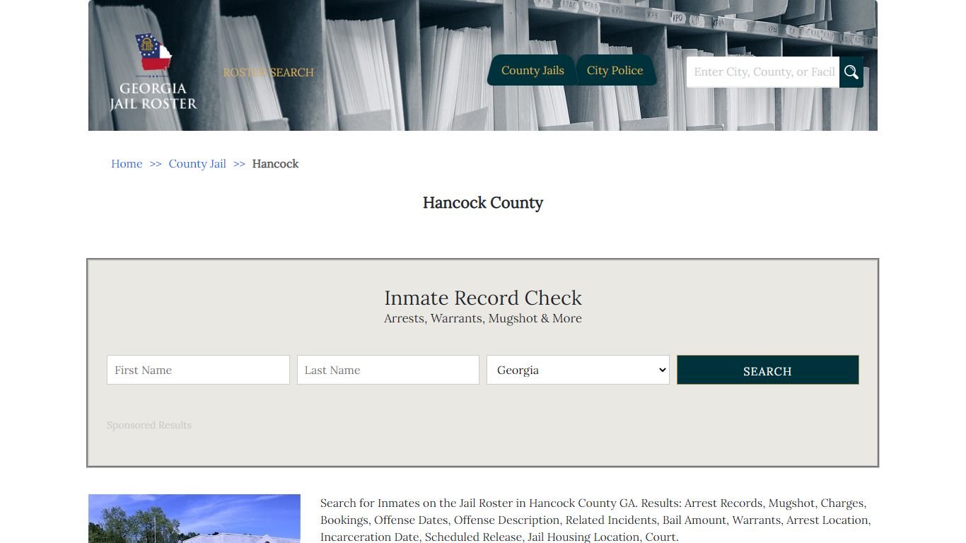 Hancock County | Georgia Jail Inmate Search