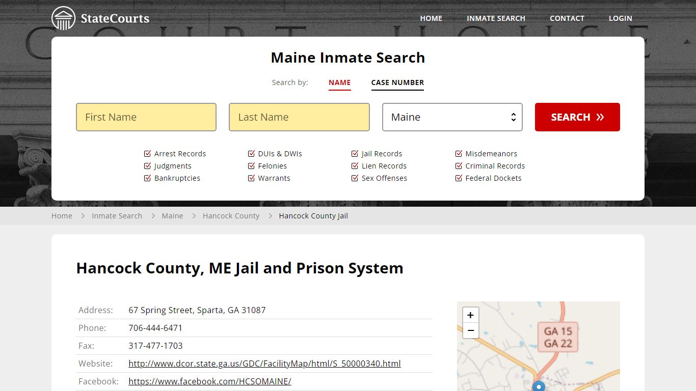Hancock County Jail Inmate Records Search, Maine - StateCourts