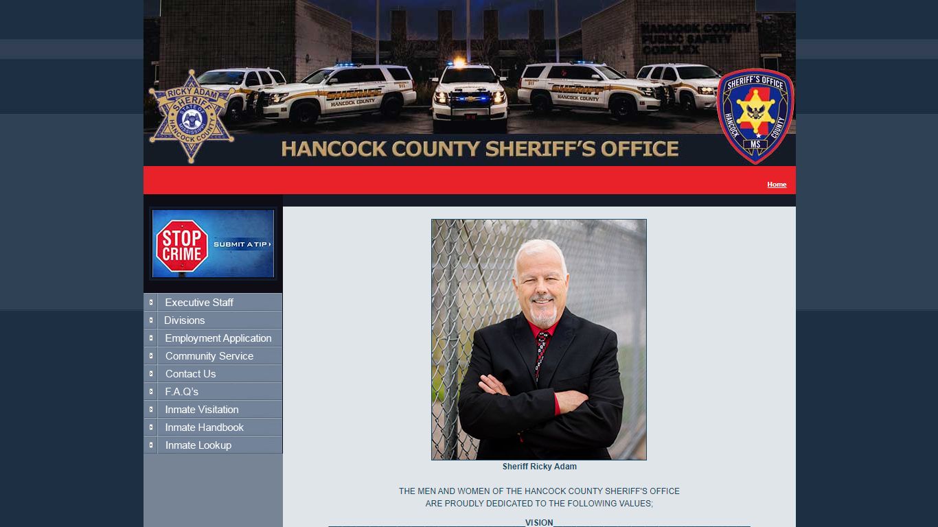 Welcome to the Hancock County Sheriff's Office