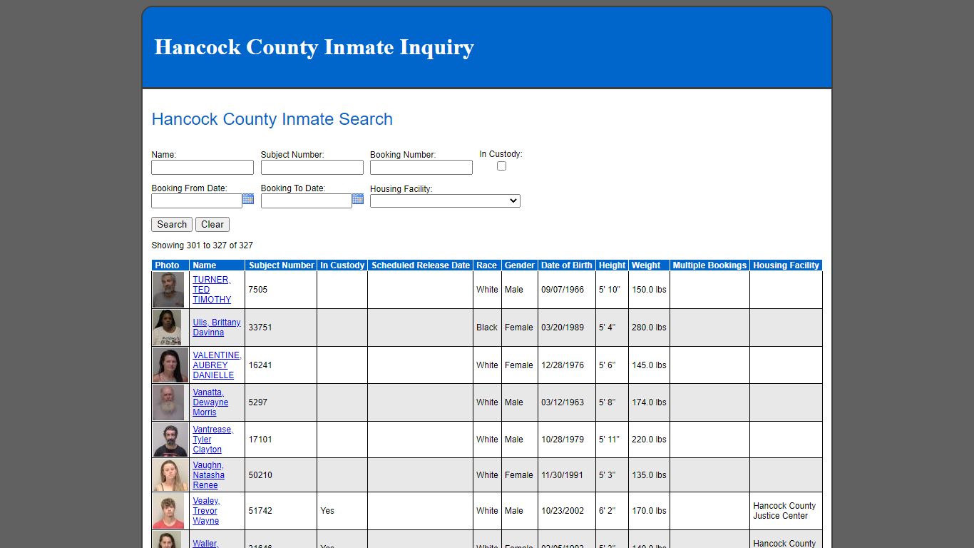 Hancock County Inmate Search - findlayohio