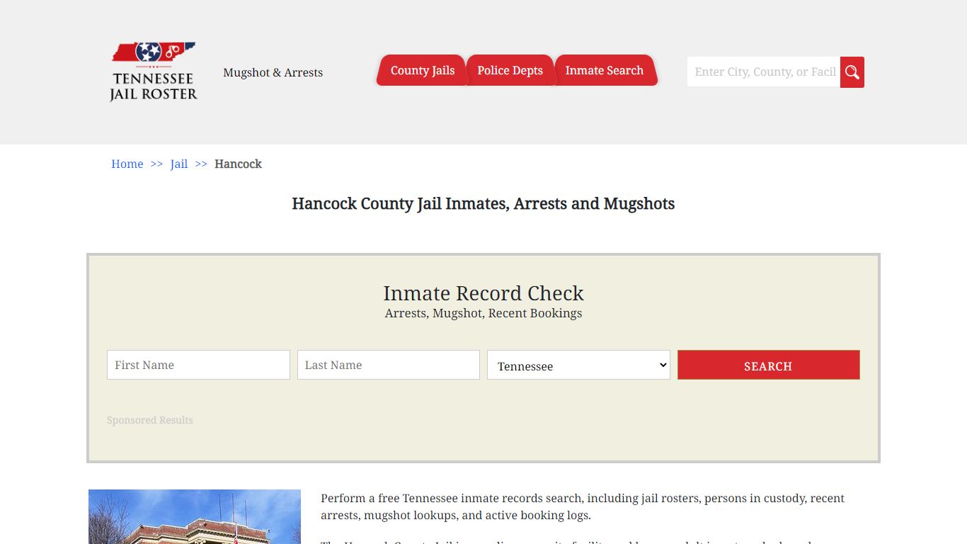 Hancock County Jail Inmates, Arrests and Mugshots