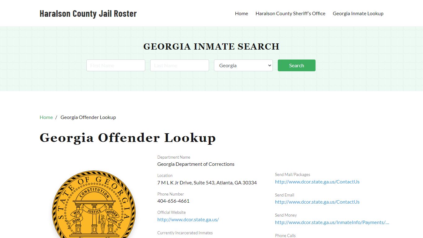 Georgia Inmate Search, Jail Rosters - Haralson County Jail