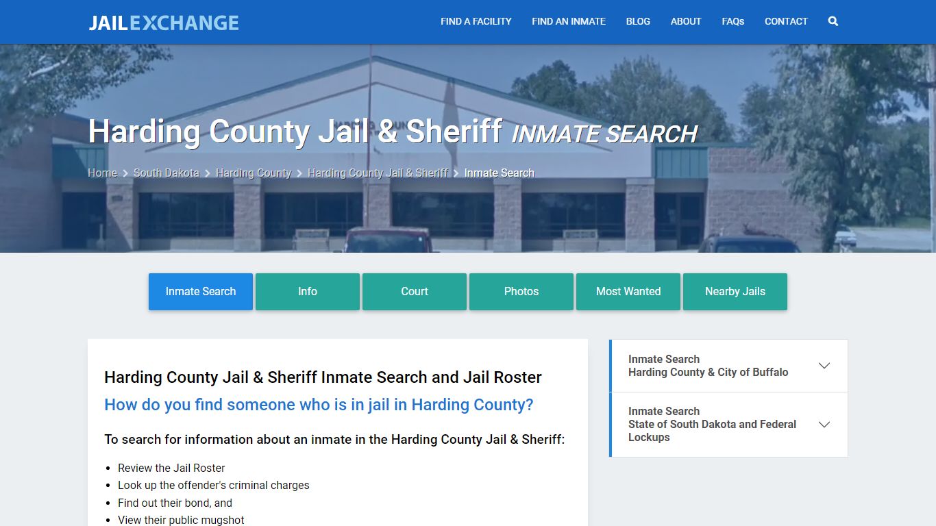 Harding County Jail & Sheriff Inmate Search - Jail Exchange