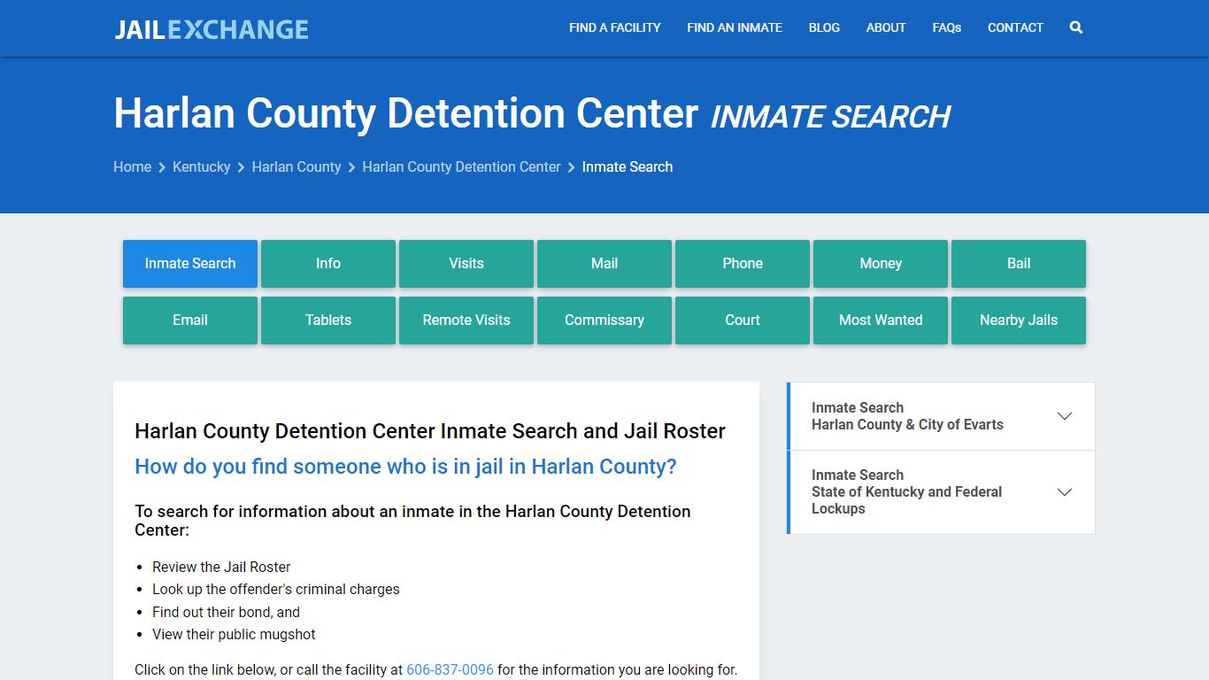 Harlan County Detention Center Inmate Search - Jail Exchange