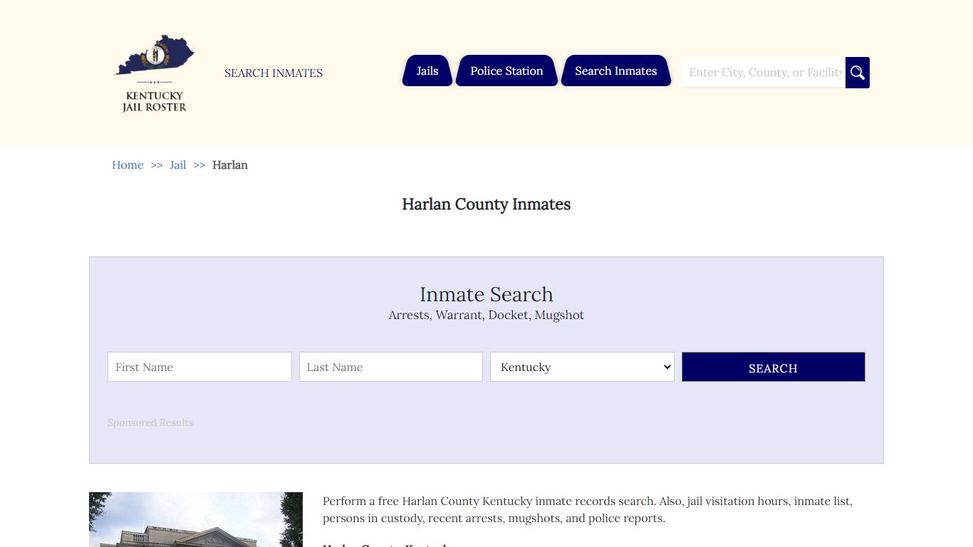 Harlan County Inmates | Jail Roster Search