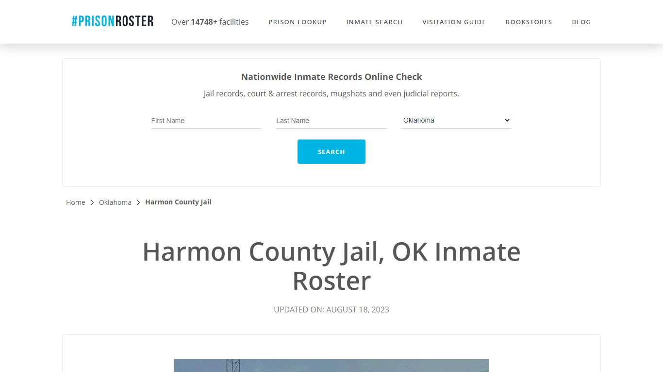 Harmon County Jail, OK Inmate Roster - Prisonroster