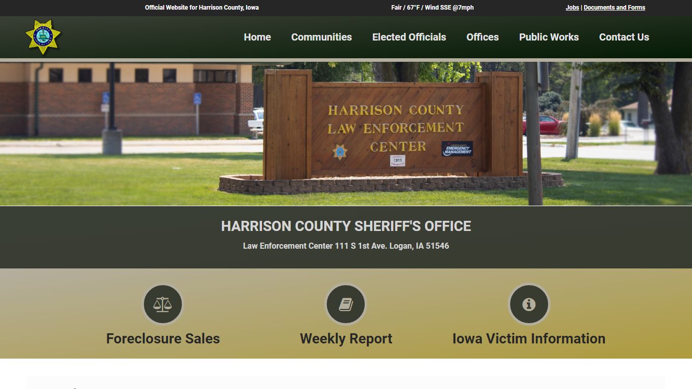 Sheriff - Harrison County, Iowa