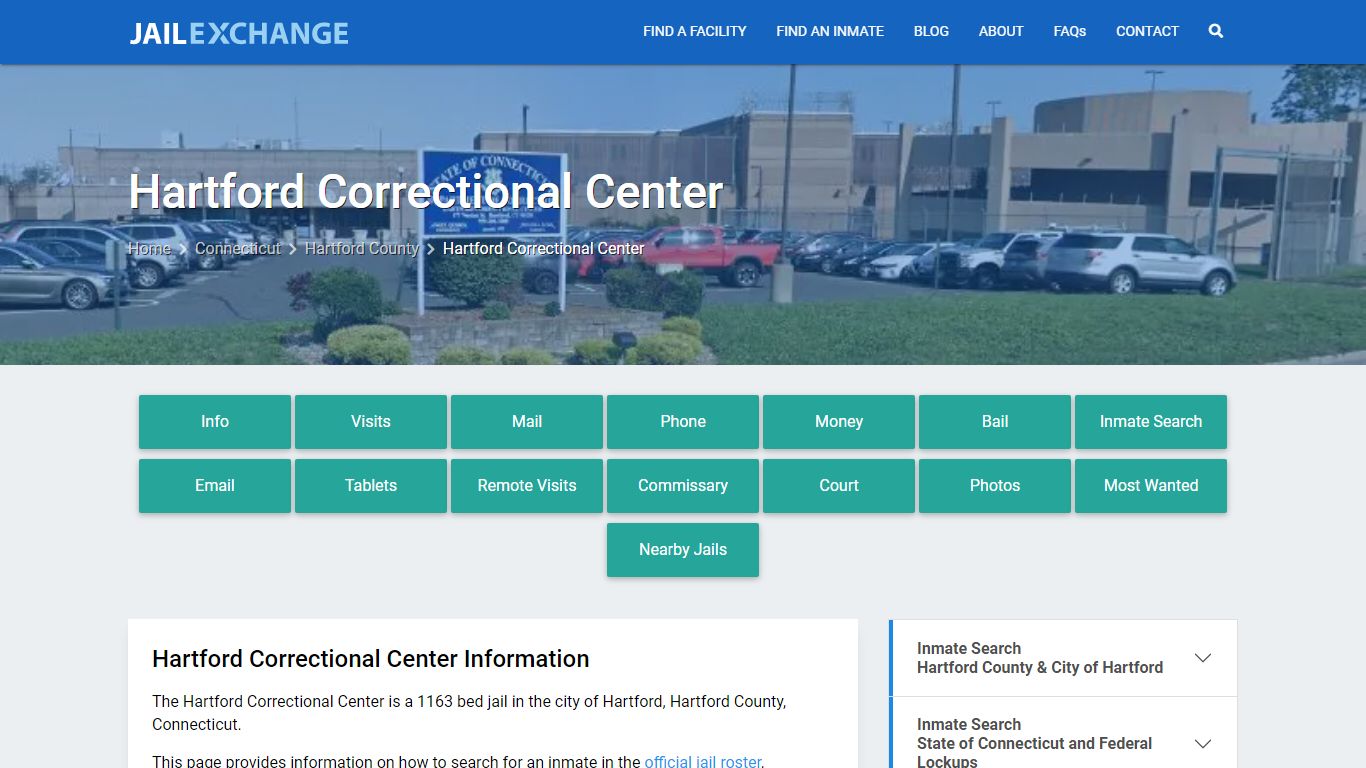 Hartford Correctional Center, CT Inmate Search, Information - Jail Exchange