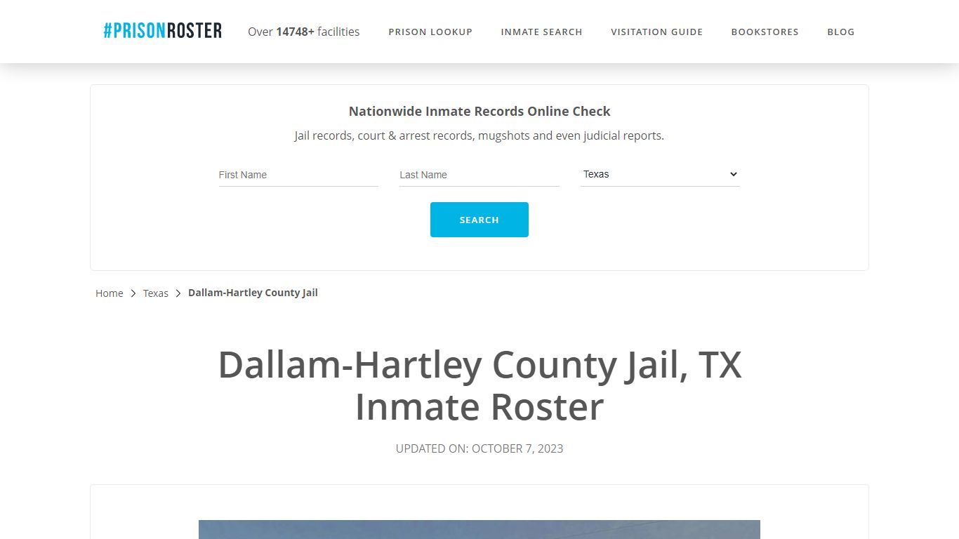 Dallam-Hartley County Jail, TX Inmate Roster - Prisonroster