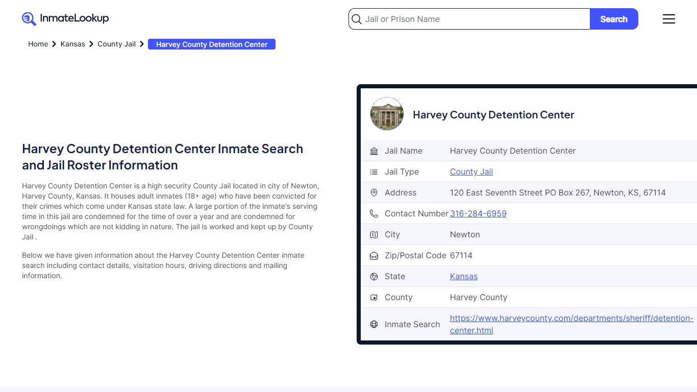 Harvey County Detention Center Inmate Search - Newton Kansas - Inmate ...